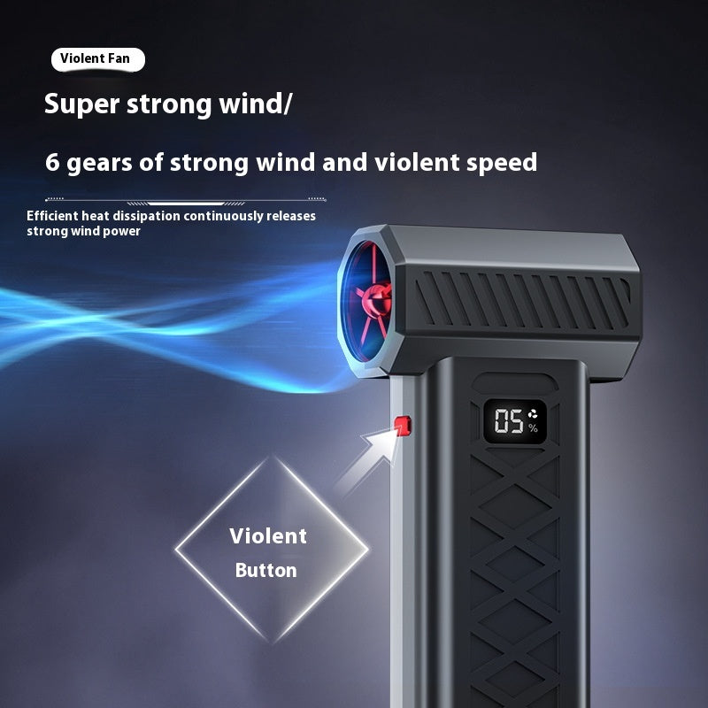 High-power High-speed Turbine Dust Removal Snow Blowing Emergency Lighting Rescue Broken Window Hammer Fan