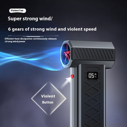 High-power High-speed Turbine Dust Removal Snow Blowing Emergency Lighting Rescue Broken Window Hammer Fan